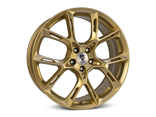 MbDESIGN KX1 8.5x20 ET 50 5x114.3 Gold glänzend lackiert