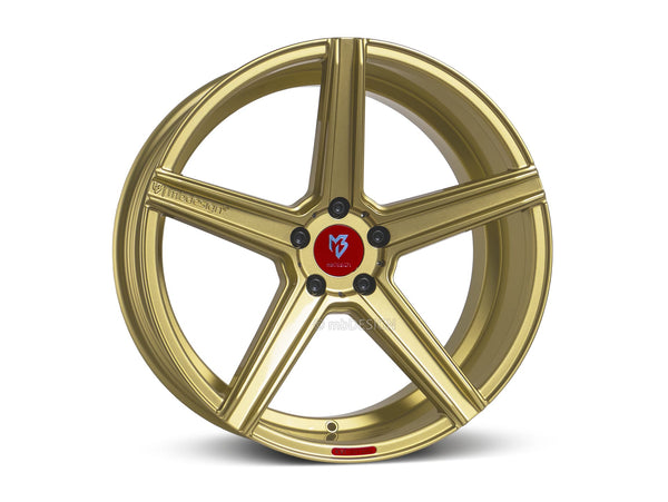 MbDESIGN KV1S 11.5x21 ET 65 5x130 Gold glänzend lackiert