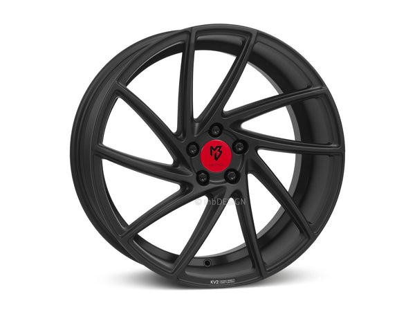 MbDESIGN KV2 8.5x20 ET 40 5x115 Schwarz stumpfmatt gepulvert