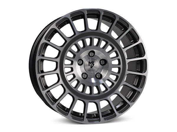 MbDESIGN MSP 8.5x19 ET 45 5x112 Grau glänzend lackiert Front poliert