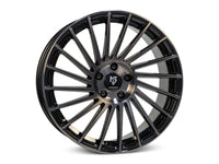 MbDESIGN VR3 8.5x20 ET 45 5x112 Rauchschwarz glänzend lackiert Front poliert