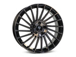MbDESIGN VR3 8.5x20 ET 45 5x114.3 Rauchschwarz glänzend lackiert Front poliert