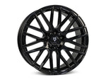 MbDESIGN KV4 8.5x19 ET 45 5x112 Schwarz glänzend lackiert