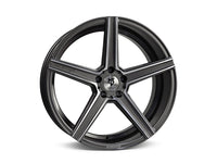 MbDESIGN KV1 8.5x19 ET 35 5x114.3 Grau glänzend lackiert Konturen poliert