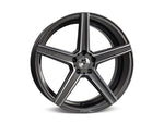 MbDESIGN KV1 9.5x19 ET 45 5x114.3 Grau glänzend lackiert Konturen poliert