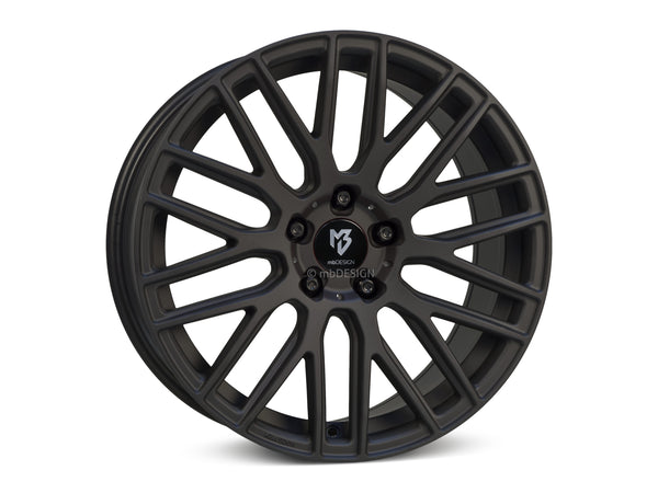 MbDESIGN KV4 8.5x22 ET 40 5x112 Schwarz stumpfmatt gepulvert
