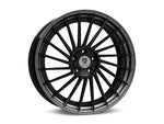 MbDESIGN VR3.2 10.5x21 ET 35 5x112 Stern Schwarz glänzend lackiert Bett Grau matt lackiert