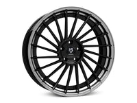 MbDESIGN VR3.2 10.5x21 ET 35 5x112 Stern Schwarz glänzend lackiert Bett Schwarz glänzend poliert
