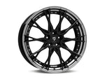 MbDESIGN KV3.2 9x21 ET 28 5x120 Stern Schwarz glänzend lackiert Bett Schwarz glänzend poliert