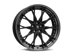 MbDESIGN KV3.2 10.5x21 ET 25 5x110 Stern Schwarz stumpfmatt gepulvert Bett Grau matt lackiert