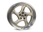 MbDESIGN TURBO S 9x19 ET 42 5x114.3 Champagner glänzend lackiert. Außenbett poliert