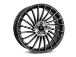 MbDESIGN VR3 8.5x20 ET 45 5x112 Grau matt lackiert Front poliert