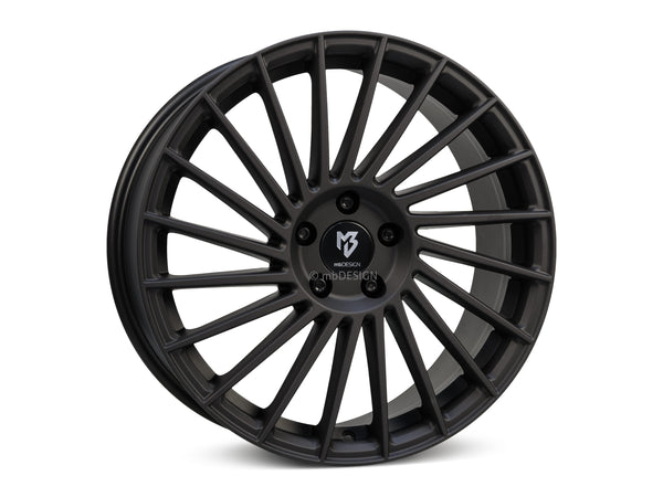 MbDESIGN VR3 7.5x18 ET 45 5x114.3 Schwarz stumpfmatt gepulvert