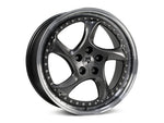 MbDESIGN TURBO S 9x19 ET 42 5x114.3 Grau glänzend lackiert Außenbett poliert