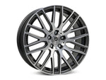 MbDESIGN KV4 8.5x18 ET 55 5x120 Grau matt lackiert Front poliert