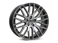 MbDESIGN KV4 8.5x18 ET 45 5x120 Grau matt lackiert Front poliert