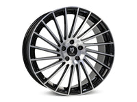 MbDESIGN VR3 8.5x20 ET 45 5x112 Schwarz glänzend lackiert Front poliert