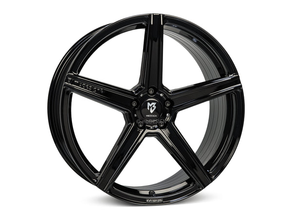 MbDESIGN KV1S 9.5x21 ET 38 5x108 Schwarz glänzend lackiert