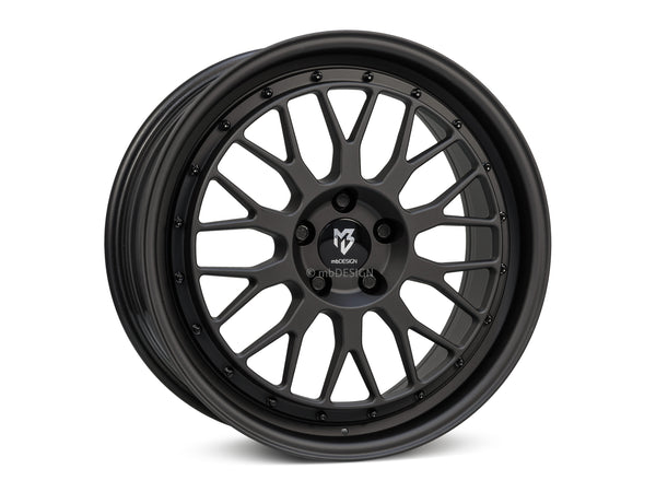 MbDESIGN LV1 8.5x19 ET 35 5x114.3 Schwarz stumpfmatt gepulvert