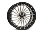 MbDESIGN VR3.2 9x21 ET 25 5x112 Stern Champagner matt lackiert Bett Schwarz stumpfmatt gepulvert