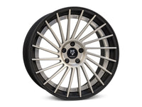 MbDESIGN VR3.2 10.5x21 ET 35 5x112 Stern Champagner matt lackiert Bett Schwarz stumpfmatt gepulvert