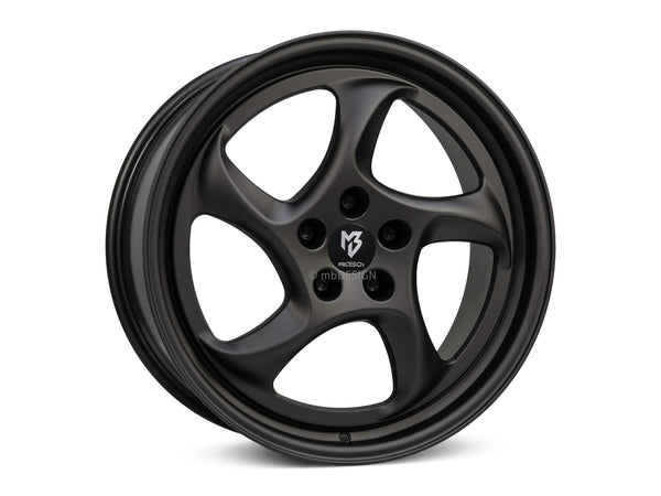 MbDESIGN TURBO 9x19 ET 42 5x114.3 Schwarz stumpfmatt gepulvert
