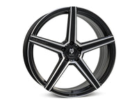 MbDESIGN KV1S 8x21 ET 40 5x110 Schwarz matt lackiert Konturen poliert