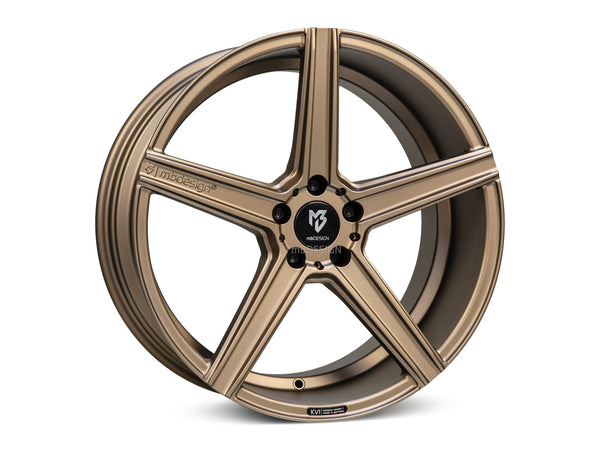 MbDESIGN KV1 10x22 ET 21 5x112 Bronze hell seidenmatt gepulvert