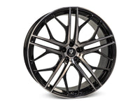 MbDESIGN SF1 12x22 ET 65 ZV Rauchschwarz glänzend lackiert Front poliert