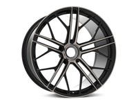 MbDESIGN SF1 12x22 ET 40 ZV Rauchschwarz glänzend lackiert Front poliert