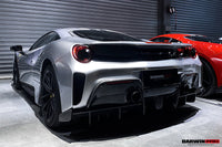 DarwinPRO 2015-2020 Ferrari 488 GTB Pista Style Rear Bumper & Wing