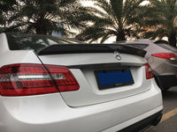 Mercedes Benz E-Class W212 4Dr Sedan V Style Carbon Fiber Trunk Spoiler 10-15
