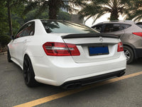 Mercedes Benz E-Class W212 4Dr Sedan V Style Carbon Fiber Trunk Spoiler 10-15