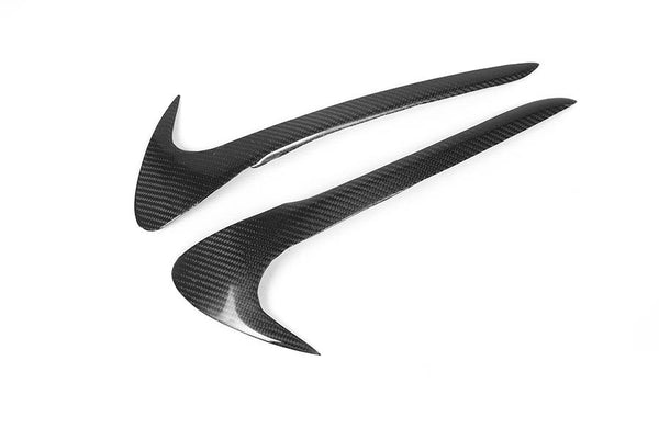For SUBARU WRX STI 06-07 Impreza GDC Carbon Fiber Headlight Eyebrow Eyelid 2pcs