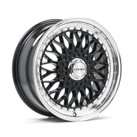 LENSO BSX 7.5x16ET25 4x100 GLOSS BLACK & POLISHED