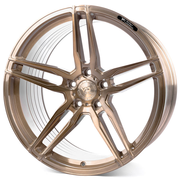Yido Performance YP-FF1 FlowForged 8.5 J x 20 ET35 5x112 66.6 Brushed Bronze